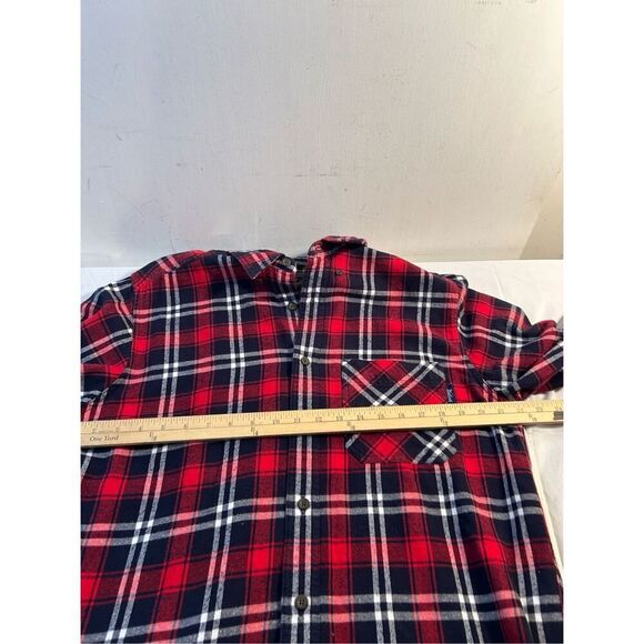 Woolrich MEns M Flannel red/blk cotton? - Picture 6 of 7